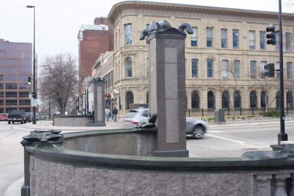 Cleaning Madison, Wisconsin Water Feature